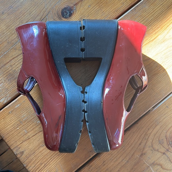 Chunky Patent Leather Oxblood Mary Jane's size 40 - Picture 2 of 5
